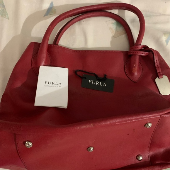 Furla Handbags - Furla Bold Red Satchel